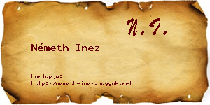 Németh Inez névjegykártya