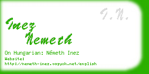 inez nemeth business card